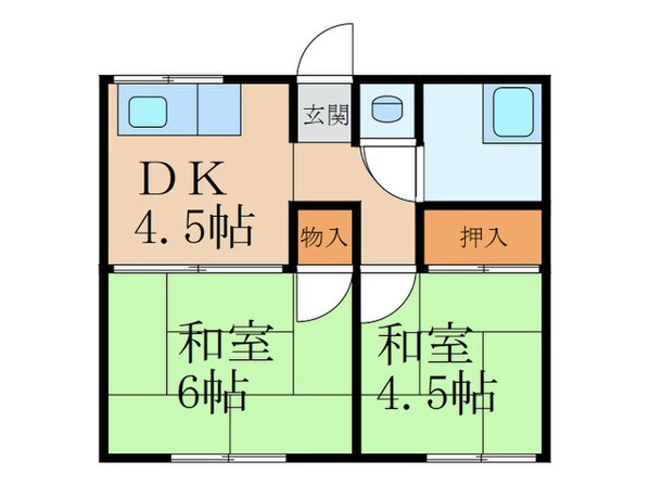 平和荘の物件間取画像